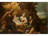 Anbetung des Kindes by Giuseppe Antonio Pianca, oil on canvas, offered Dec 2025