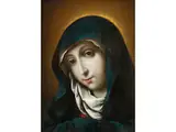 Madonna by Bartolomeo Manchini, oil on copper, offered Jun 2024
