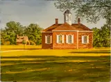 Governor's Palace by Ed Diffenderfer, acrylic on board, sold Aug 2024