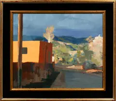 Upper Canyon Road by Jamie Chase, 2017, oil on canvas, sold Aug 2024