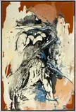 Untitled by William D. Chuchwar, 1970, mixed media on panel, sold Aug 2024