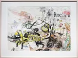 Untitled by Djuul Price, mixed media on paper, sold Aug 2024