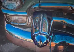 Cadillac by Kent Roberts, oil on canvas, sold Aug 2024