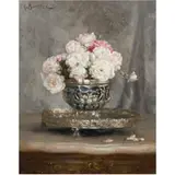 Untitled by Gustave Barrier, oil on cardboard, sold Sep 2024