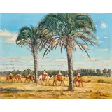 Caravan by Henri Jean Pontoy, oil on canvas, sold Sep 2024
