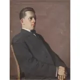 Portrait of a Gentleman by William Carter, 1915, oil on canvas, sold Sep 2024
