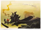 Untitled by Elton Bennett, Serigraph 19"x25" Sheet. Loose, sold May 2026