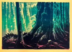 Untitled by Elton Bennett, Serigraph 9"x11.5" Sheet. Loose, sold May 2026