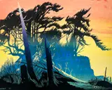 Untitled by Elton Bennett, Serigraph 9.25"x11.25" Sheet. Loose, sold May 2026