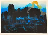 Untitled by Elton Bennett, Serigraph 19"x25" Sheet. Loose, sold May 2026