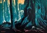 Untitled by Elton Bennett, Serigraph 9"x12" Sheet. Loose, sold May 2026