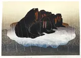 Untitled by Elton Bennett, Serigraph 19"x25" Sheet. Loose, sold May 2026