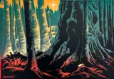 Untitled by Elton Bennett, Serigraph 9"x12" Sheet. Loose, sold May 2026