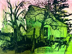 Untitled by Elton Bennett, Serigraph 12"x16" Sheet. Loose, sold May 2026