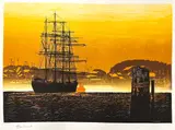 Untitled by Elton Bennett, Serigraph 19"x25" Sheet. Loose, sold May 2026