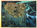 Untitled by Elton Bennett, Serigraph 10.5"x13.5" Sheet. Loose, sold May 2026