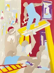 Untitled by Jacob Lawrence, Lithograph 30"x22" Sheet. Loose, sold May 2026