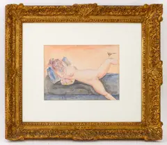 The Invitation by Benjamin Levy, 1993, Watercolor and Graphite on Paper, sold Nov 2025