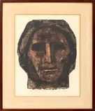 Head by Todor Panayotov, 1964, Etching in Colors, sold Nov 2025