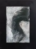 The Person Who Tore Away by Christine Heller, Acrylic on Paper, sold Nov 2025