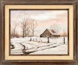 Near Gainesville by Barbara Conley, 1981, Acrylic on Canvas, sold Nov 2025