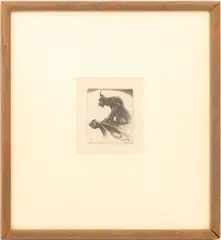 Une Chimere by John Taylor Arms, 1948, Etching on Laid Paper, sold Nov 2025