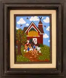 Funny Farm by Merry Kohn, Acrylic on Canvas Board, sold Nov 2025