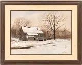 Shelter for the Night by Barbara Conley, 1980, Acrylic on Canvas, sold Nov 2025