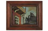 Untitled by Nino Solacksis, oil on board, offered Apr 2022