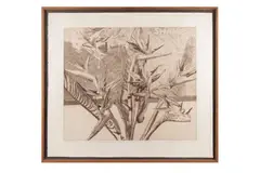 Untitled by Norman Stevens, 1980, etching and drypoint, offered Apr 2022
