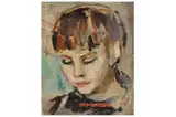 Untitled by Katharine Church, oil on board, offered Apr 2022