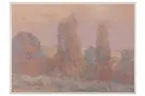 Untitled by Bernard Myers, oil on paper, offered Apr 2022