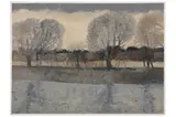 Untitled by Bernard Myers, oil on paper, offered Apr 2022