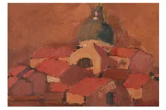 R.a. (1911-2000) by Josef Herman, oil on board, offered Apr 2022