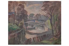 Untitled by Ethelbert White, oil on canvas, offered Apr 2022