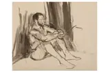R.a. (b.1930) by Frederick Cuming, ink, offered Apr 2022
