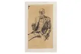 R.a. (b.1930) by Frederick Cuming, ink, offered Apr 2022