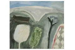 Untitled by Emma McClure, oil on board, offered Apr 2022