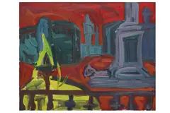 Untitled by Lucy Jones, oil on canvas, offered Apr 2022