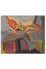 Untitled by Ernest Pascoe, oil on canvas, offered Apr 2022