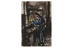 Untitled by David Smith, ink, offered Apr 2022