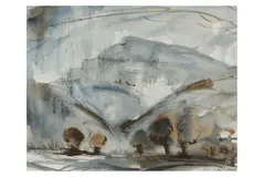 Untitled by Allen Freer, ink and watercolour, offered Apr 2022