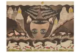 Untitled by Scottie Wilson, ink and watercolour, offered Apr 2022