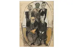 Untitled by Roger Coleman, pencil and gouache, offered Apr 2022