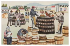 Untitled by Alfred Daniels, pencil and gouache on paper, offered Apr 2022