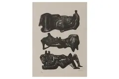 Untitled by Henry Moore, lithograph, offered Apr 2022