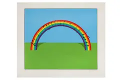Untitled by Patrick Hughes, screenprint, offered Apr 2022
