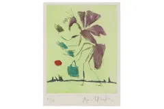 Untitled by Quentin Blake, etching and aquatint, offered Apr 2022