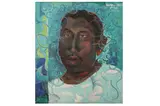Untitled by Omar El Nagdi, oil on wood, offered Mar 2022