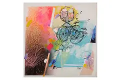 Untitled by Dia Khuza'E, mixed media on canvas, offered Mar 2022